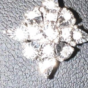 Diamond pendent necklace, matching earring set, NWT
